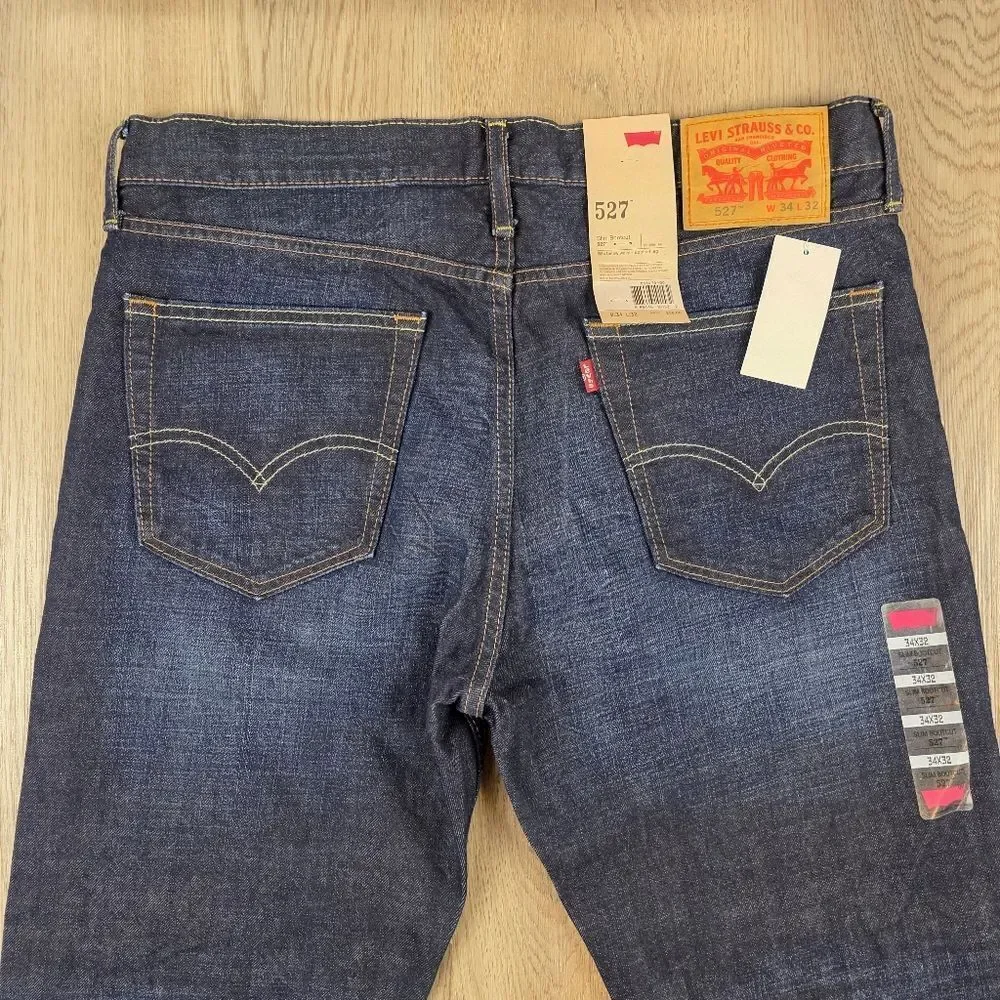 Levi's 527 Slim Bootcut Jeans Size 34×32